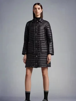 2023 Зимни дамски якета от изкуствена кожа с покритие, Топло Однобортный женски Дълъг пуховик, Дрехи y2k, Нови модни блузи, палта, сутиен