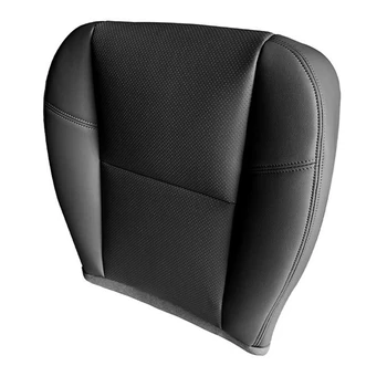 2X Автомобили Размерът на възглавницата на седалката на водача страна от изкуствена кожа, Долния капак на седалката За Cadillac Escalade 2007-2014, Черен