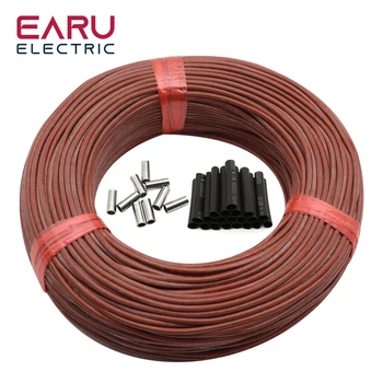 5-100 Метра Инфрачервен кабел за топъл пол 12K 33ohm/m Електрическа Въглеродните Нагревательная тел Макара 2,0 мм Fiber Тел За гореща линия пол Задебеляване