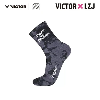 LEE Zii Jia 3 чифта спортни чорапи victor зима лято памучни маратонки, чорапи мъжки и женски баскетболни за джогинг, бадминтон, тенис на маса
