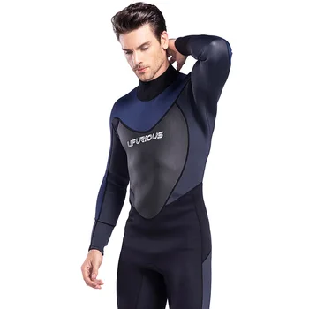 OULYLAN Мъжки водолазен костюм от неопрен с дебелина 3 мм, утолщающий Топъл костюм за гмуркане, Мъжки Единния бански за сърф и гмуркане