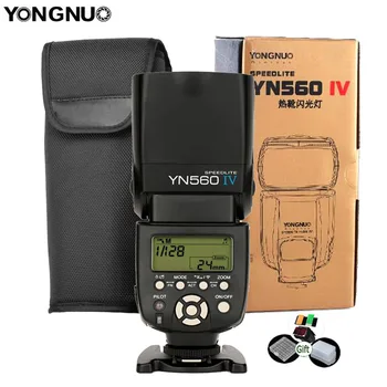 Yongnuo YN560IV Speedlite 2,4 G Безжична Радио Светкавица Master Slave YN560 IV за Огледално-рефлексен фотоапарат, Canon, Nikon, Sony, Pentax Olympus, Fuji