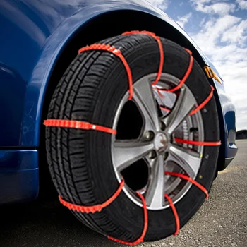 Автомобилни гуми на Колело-Мини верига Отбивка верига противоскользящий каишка 10 бр./компл. Зимата на открито, за да дъждовно кални пътища