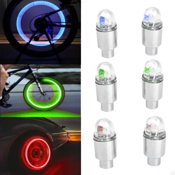 Велосипеди Колело, лампа за автомобила гуми, Мотор led лампа-светкавица с ефект Светлячка, лампа за капак на клапан гуми, Аксесоари за Велосипеди