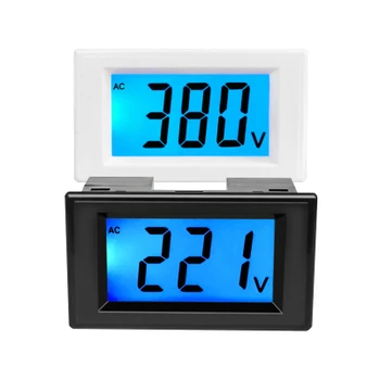 Волтметър ac LCD Дигитален Дисплей Монофазен 220V110V Трифазни 380V Дисплей със синя Подсветка D85-20 120