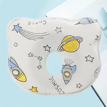 Възглавница за главата на бебето Удобна Възглавница за подкрепа на главата на детето Меки и Удобни Детски глави с анимационни дизайн за дома, за нови