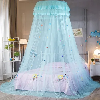 Елегантна куполна подвесная mosquito net за двойно легло, лейси mosquito net принцеси за момичета, heating, mosquito net от насекоми, подови mosquito net за двореца в спалнята