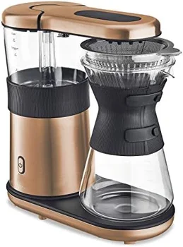 Изсипете чаша с кафе машина, просто се приготвят гъста кафе всеки път. Комплекта включва стъклена гарафа, мерителна лъжичка, SCA, Силь