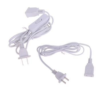 Източник на захранване, удължителен кабел с 2 шипа, штепсельная вилица САЩ, NEMA 1-15П до 1-15R, захранващ кабел 2 м