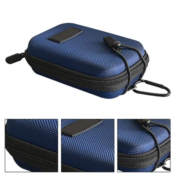 Лазерен далекомер за голф в джоба с карабинер за колан, кутия за носене далекомер с твърд корпус, водоустойчив ударопрочная чанта за съхранение на EVA