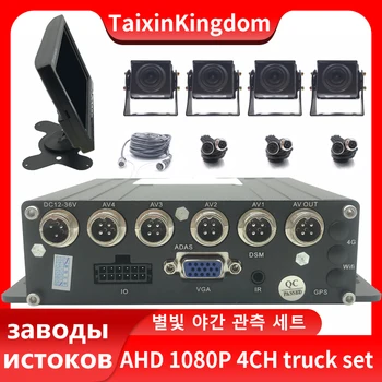 Локално възпроизвеждане от производителя, определени за мониторинг на запис на шофиране на камион AHD 1080P 4CH, черна кутия mdvr, SD карта за съхранение в наличност