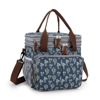 Модни Термоизоляционная чанта за обяд, чанти-хладилници за пикник, Оксфорд, Здрави Непромокаеми Офис чанти на рамо, Женски Функционални детски чанти за обяд