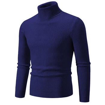 Мъжки мека приталенная трикотажная ежедневни риза с дълги ръкави, дишаща пуловер, Мек покрив, поло, спускане, обикновен мъжки пуловер