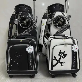 Нова чанта за голф с прибиращ колело, голяма чанта голям за каране на ролкови кънки, Модерен красив мъжки и дамски стандартна чанта за голф 골프 가방