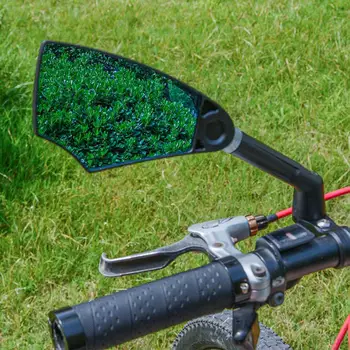 Огледалото на кормилото на велосипеда с Висока разделителна способност с антирефлексно покритие Дясното / лявото огледало с въртене на 360 градуса под Наем на Мотоциклет Огледалото за обратно виждане за велосипед