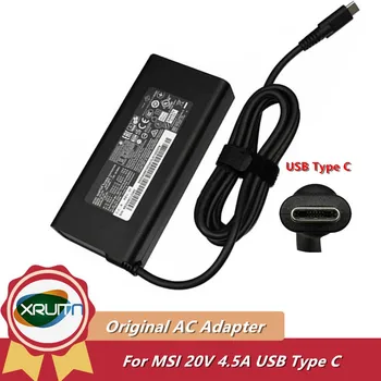 Оригинален ADP-90FE D 90 W 20 На 4.5 A USB C Адаптер за MSI Summit E14 A11SCS-088 A11SCST A11SCST-087 E15 A11SCST/GTX1650 Зарядно устройство