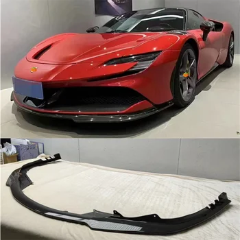 Подходящ За Ferrari SF90 2020 2021 2022 2023 висок Клас Суха Броня От Въглеродни Влакна, на Сплитер За Предна Устна, Дифузер, Спойлер