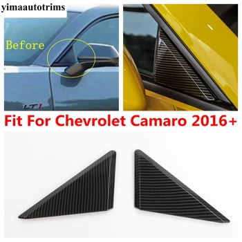 Предната Врата, Прозорец, Триъгълен панел, Декоративни тампон, Аксесоари от ABS-пластмаса от въглеродни влакна, Екстериор за Chevrolet Camaro 2016-2020