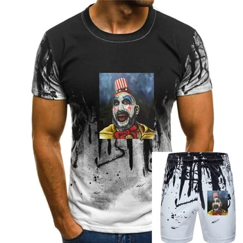 Тениски с Капитан Сполдингом, Мъжки Ризи на Ужасите, подарък за Хелоуин, Тениски с образа на Трупове на Дома, Тениска с Ужасно Слэшером Devil ' s Rejects