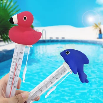 Термометър температурата на водата в плувни басейни Бърз точен резултат Гаф Мультяшное животно Голям размер Мультяшное любимец в помещението
