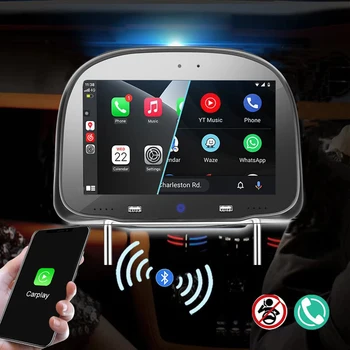Универсален автомобилен Екран на задния останалите главата Забавления HD Smart Screen Carplay Мобилен телефон Cast Screen Безжичен Carplay Android Auto